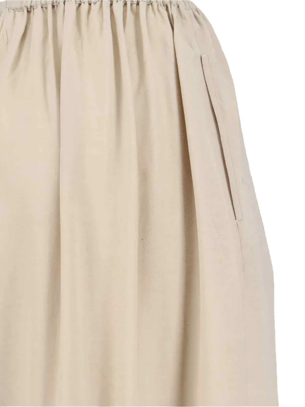 The Frankie Shop Aeson gesmockte maxi-rok Beige