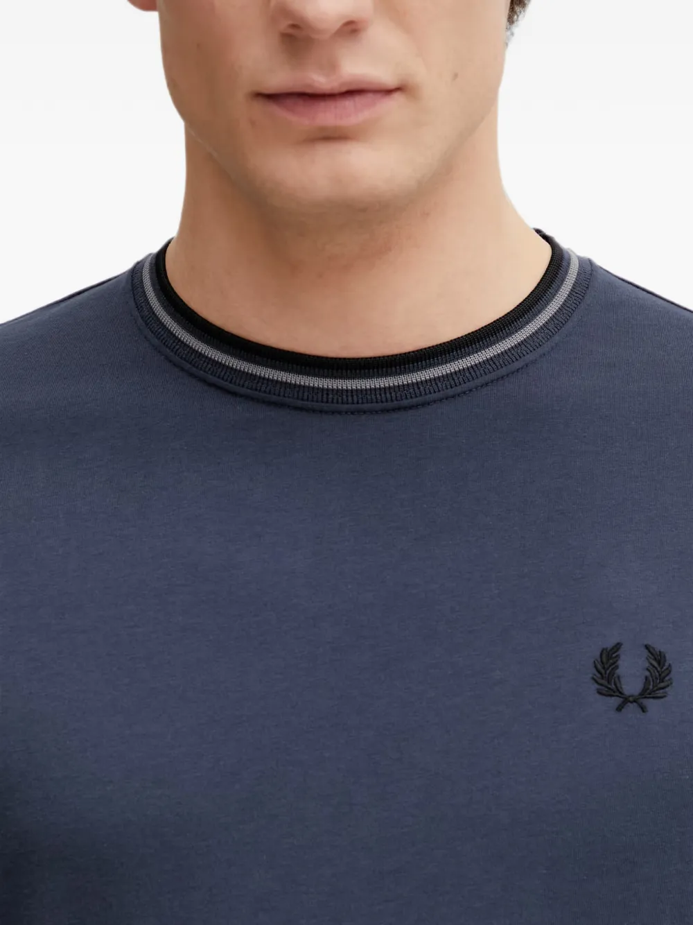 Fred Perry Katoenen T-shirt Blauw