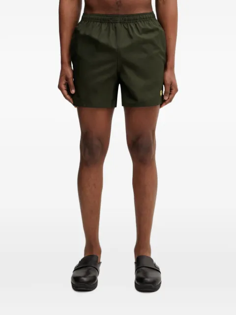 Fred Perry logo-embroidered swim shorts