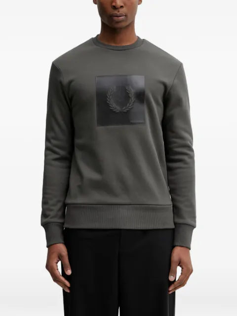 Fred Perry square-appliqué sweatshirt