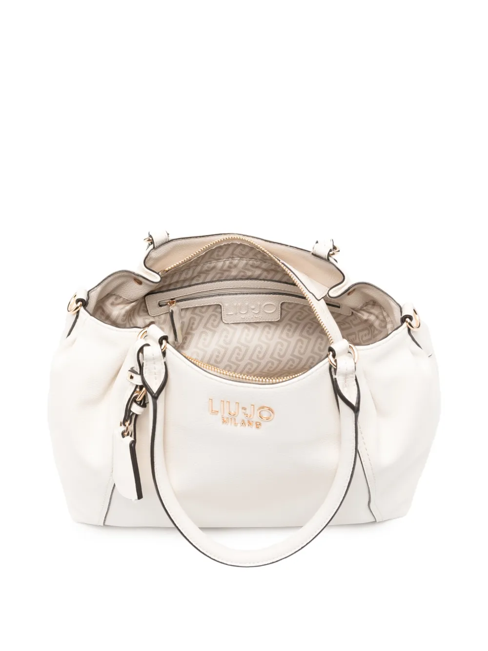 LIU JO Shopper met logo Beige