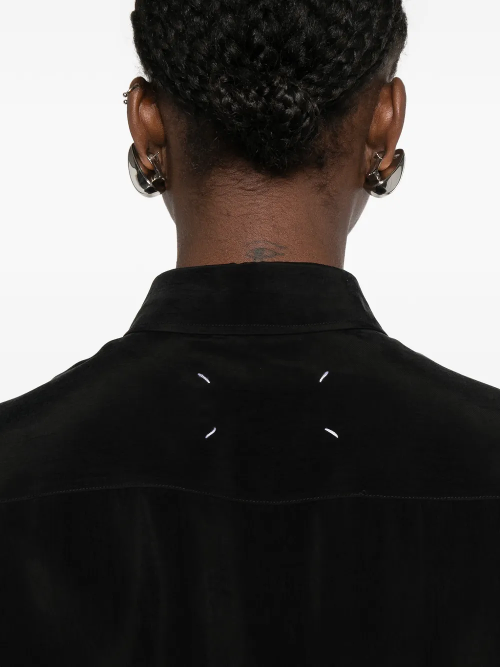 Maison Margiela Blouse met franje Zwart