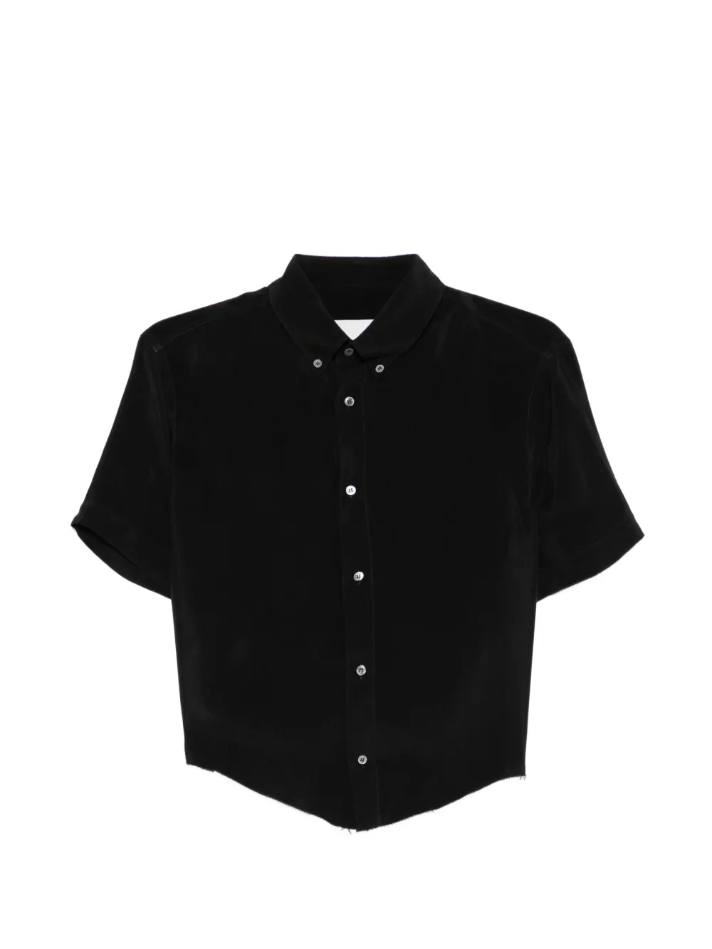 Maison Margiela frayed shirt - Black