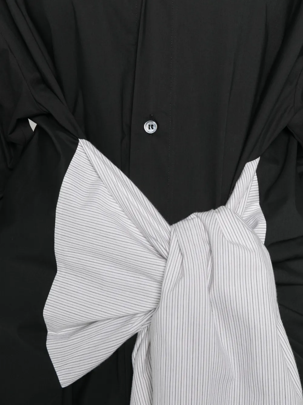 MM6 Maison Margiela Gestreept blouse Zwart