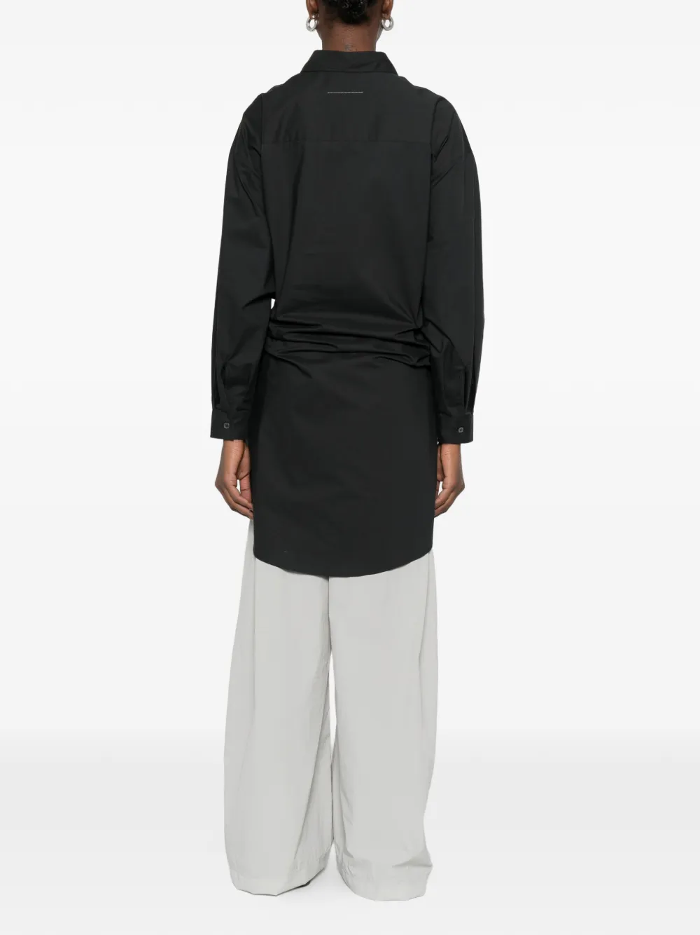 MM6 Maison Margiela Gestreept blouse Zwart