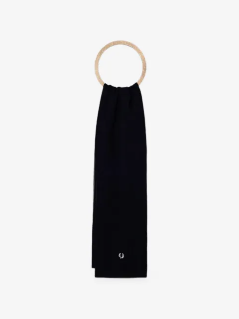 Fred Perry embroidered-logo scarf
