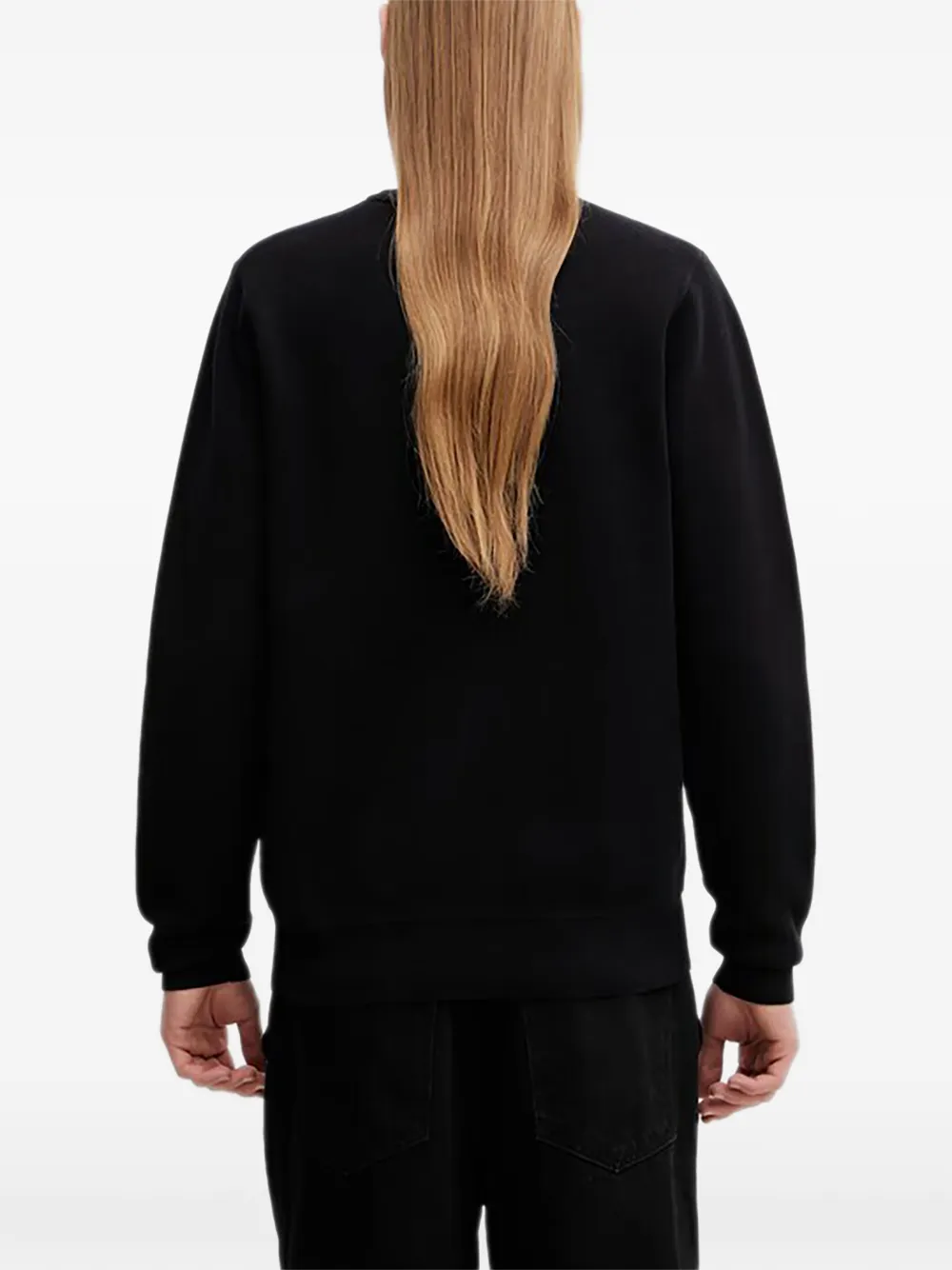 Fred Perry Sweater met borduurwerk Zwart