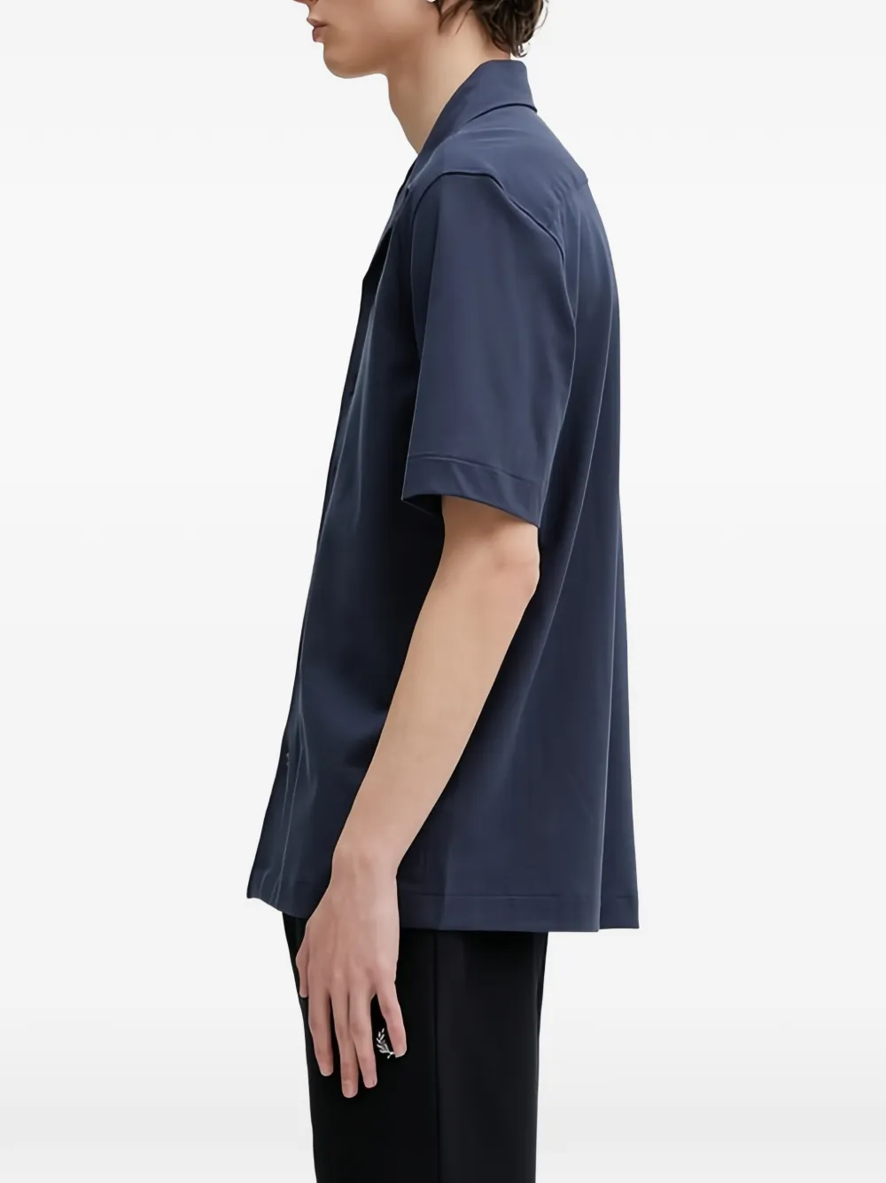  Fred Perry Camisa Con Bordado - Azul 