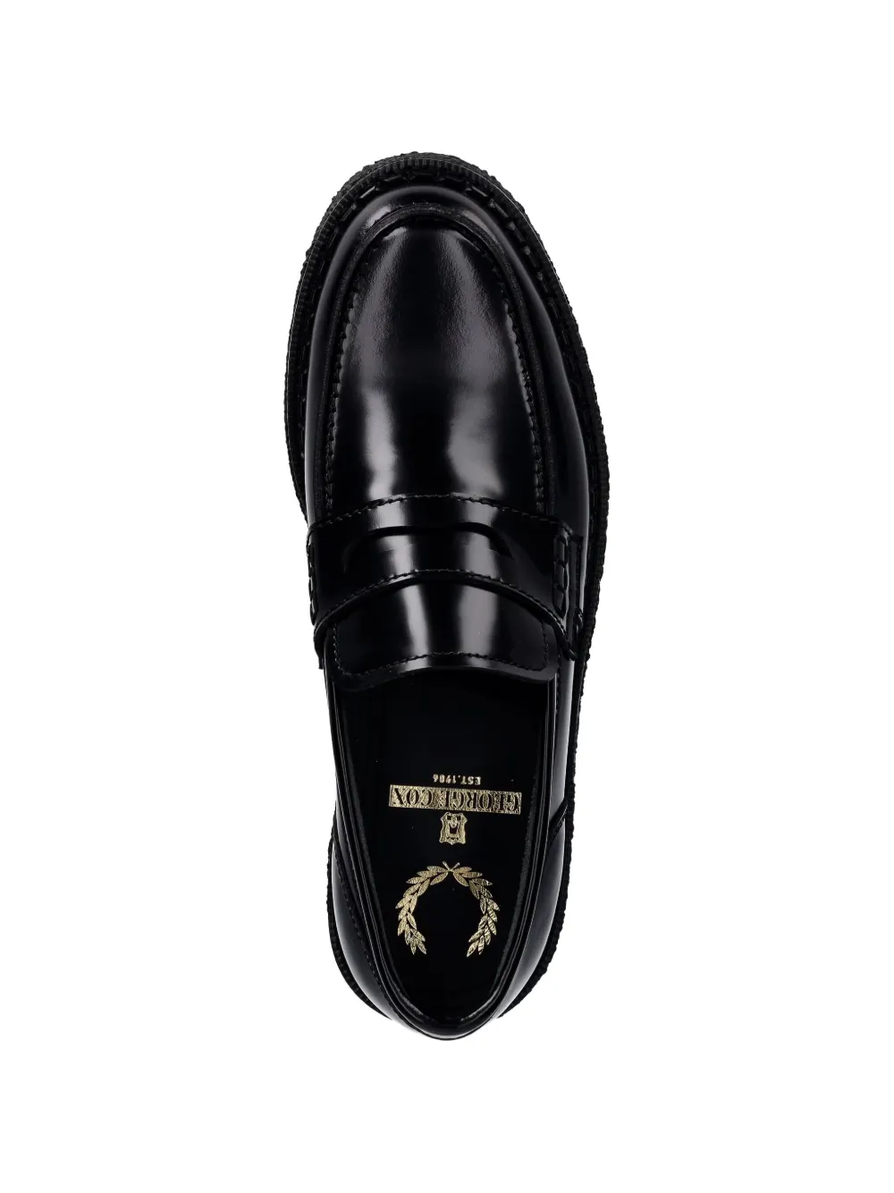 Fred Perry x George Cox loafers Zwart