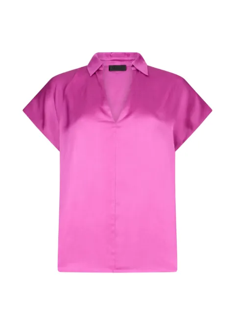 LIU JO blusa satinada con cuello falso