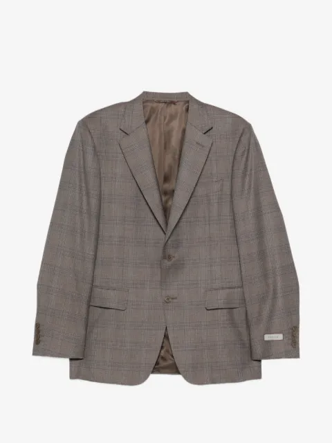 Canali check two-button blazer