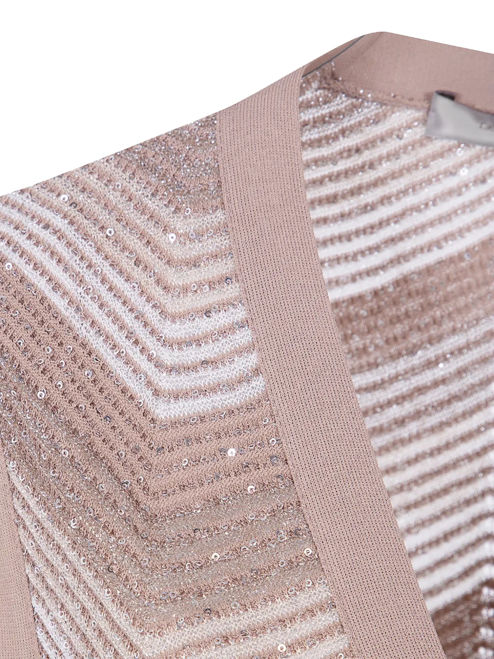  D.exterior Chevron Sequin Knitwear - Neutrals 