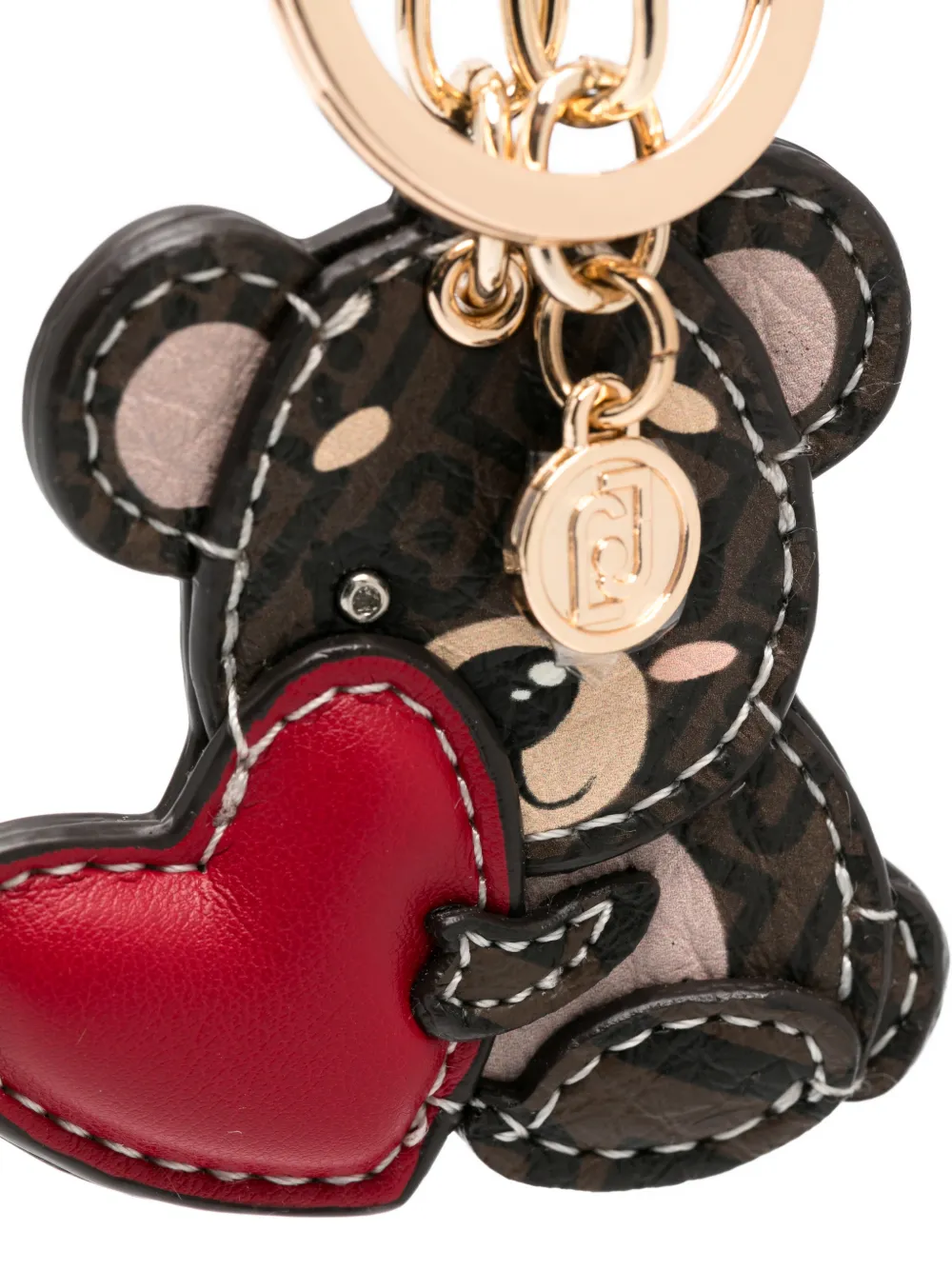  Liu Jo Bear-shaped Keyring - Brown 