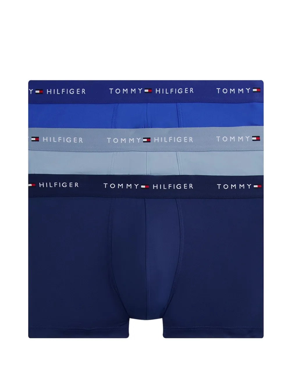 Tommy Hilfiger logo-waistband boxers (pack of three) - Blu