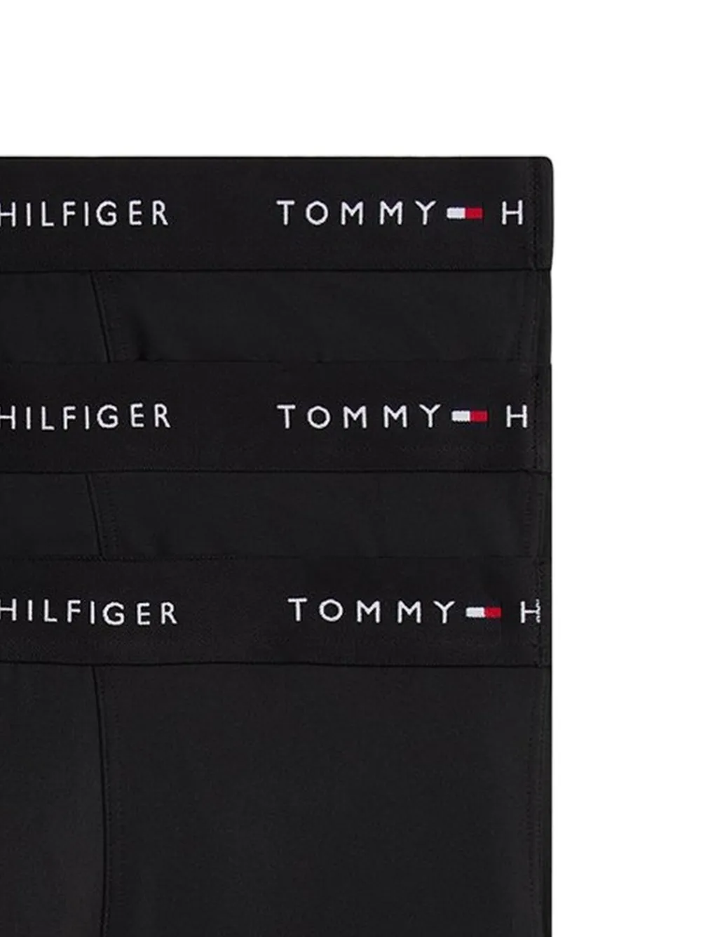 Tommy Hilfiger Drie boxershorts met logoband Zwart