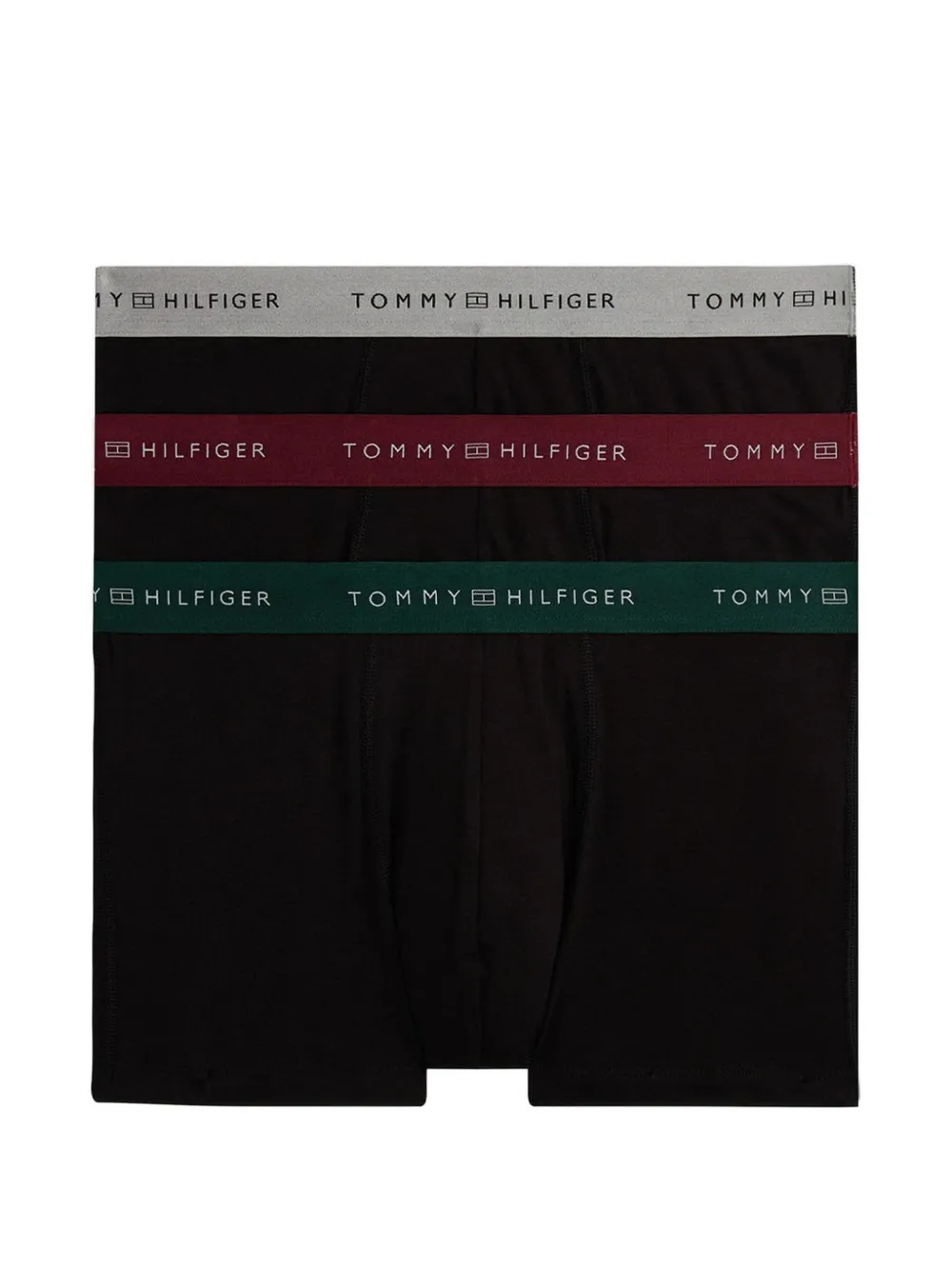 Tommy Hilfiger Set 3 boxer con banda logata - Nero