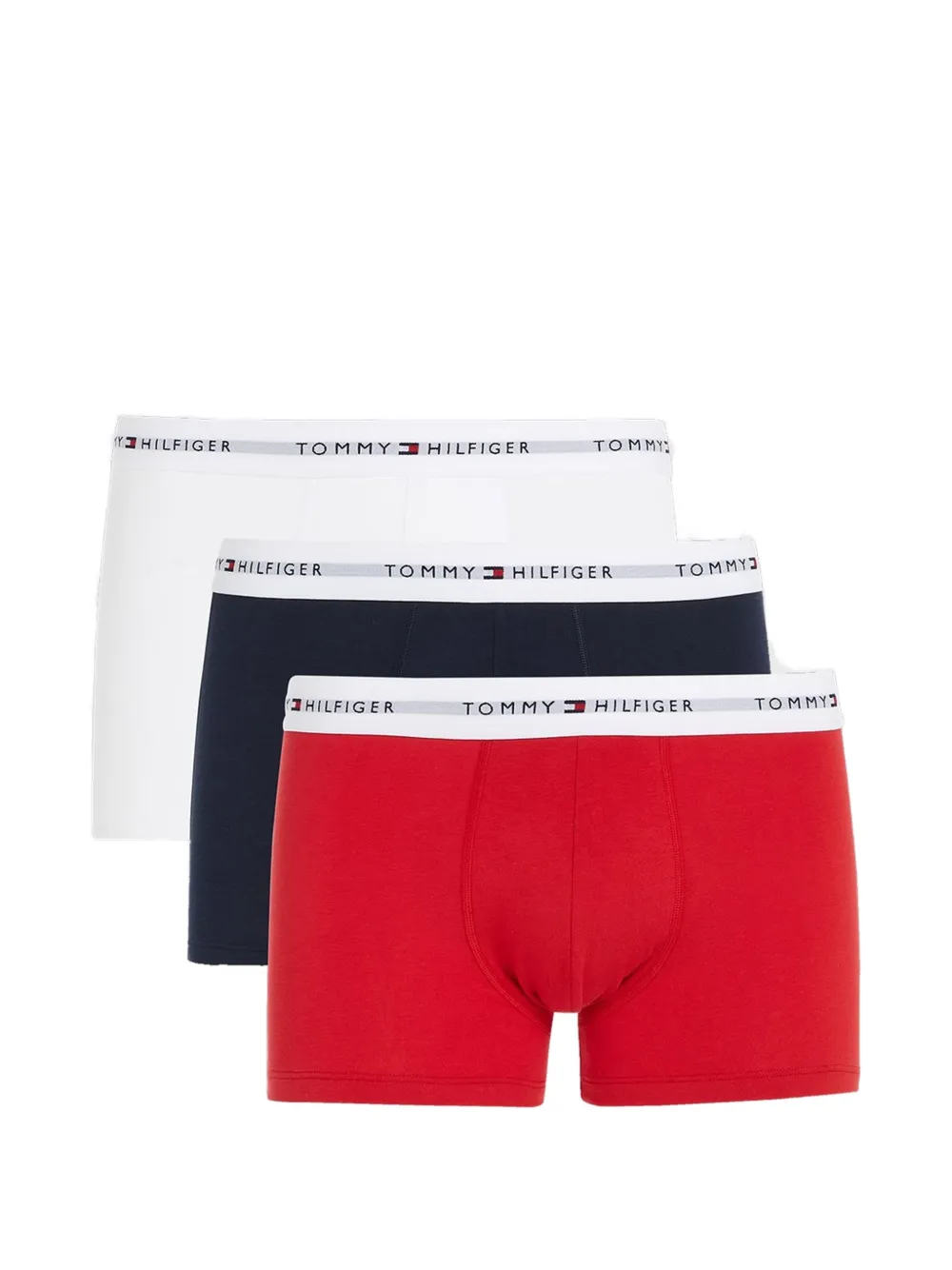 Tommy Hilfiger logo-waistband boxers (pack of three) - Rosso