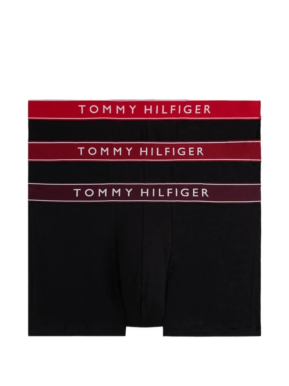 Tommy Hilfiger Set 3 boxer con banda logata - Nero