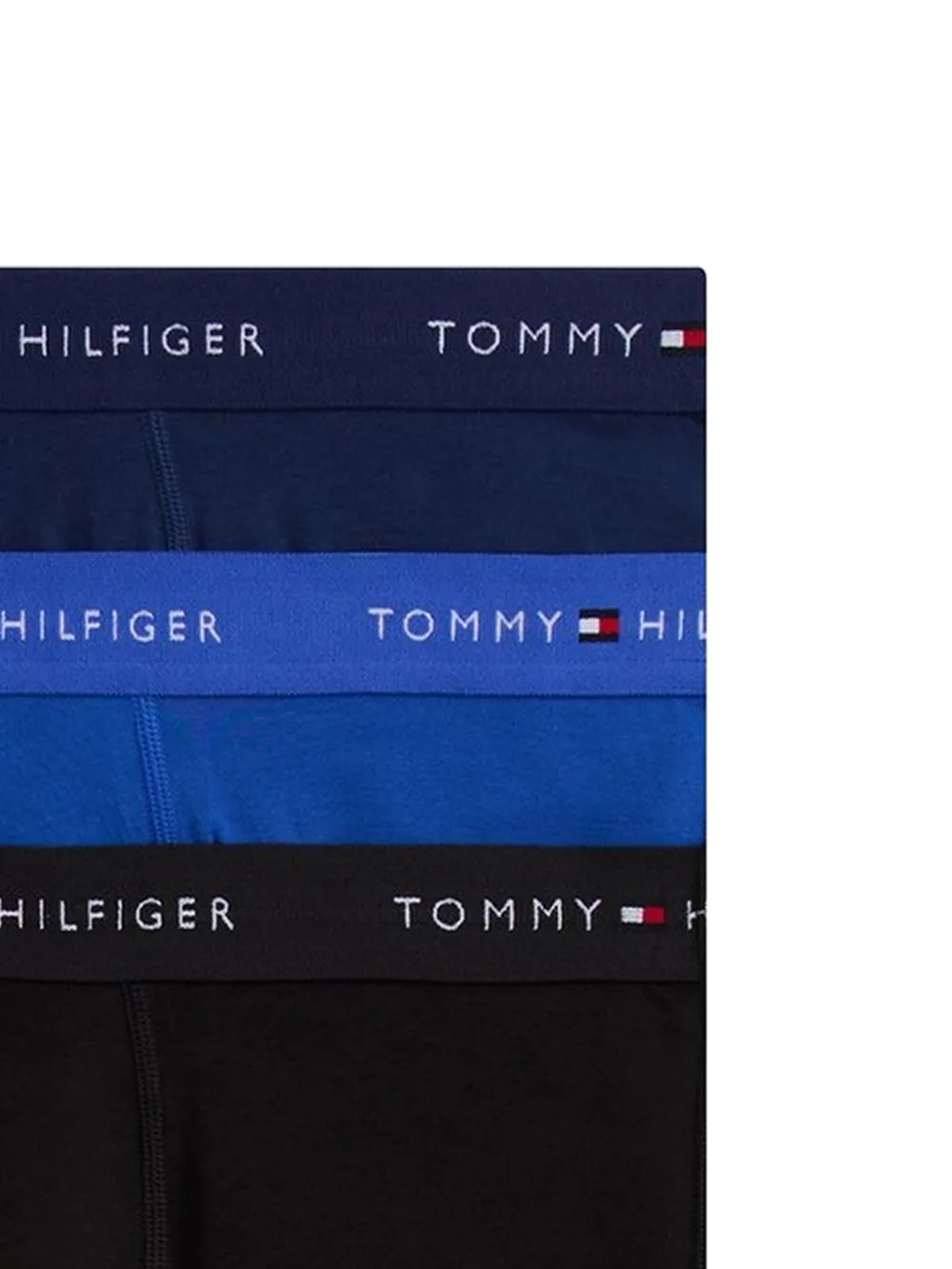  Tommy Hilfiger Lot De Trois Boxers à Bande Logo - Bleu 