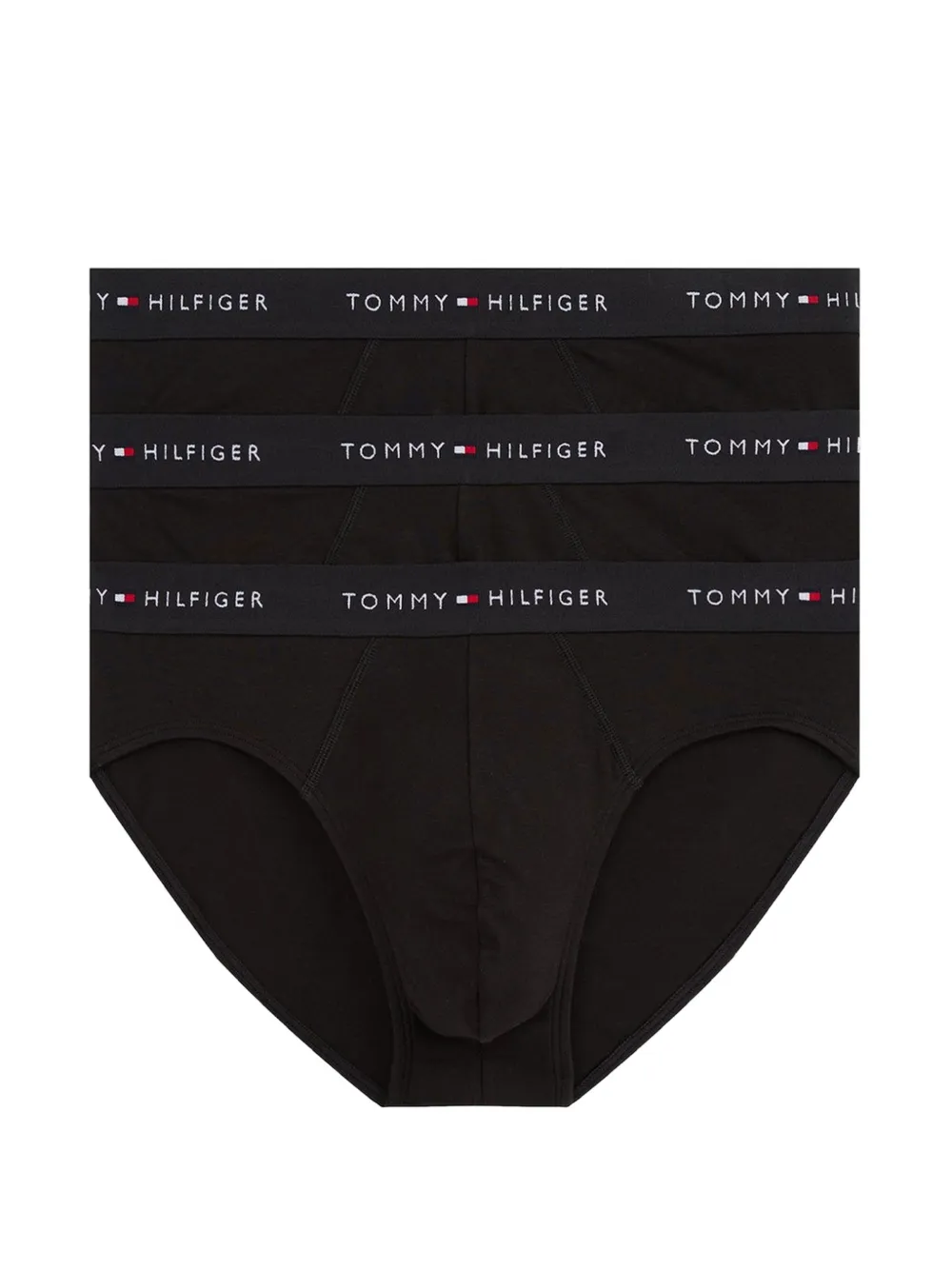 Tommy Hilfiger logo-waistband briefs (pack of three) - Nero