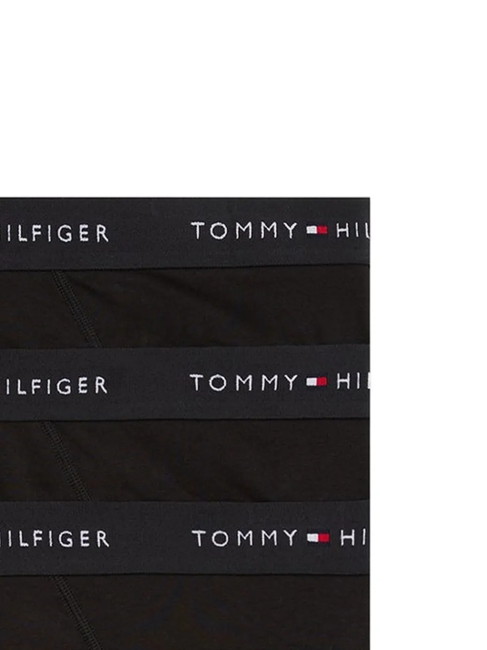 Tommy Hilfiger Drie slips met logoband Zwart