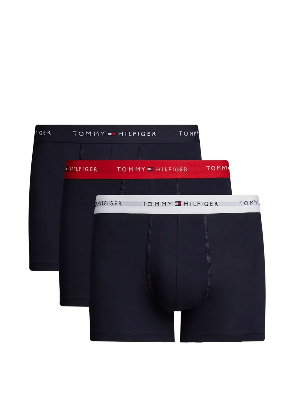 Tommy Hilfiger logo-waistband boxers (pack of three) - Blu