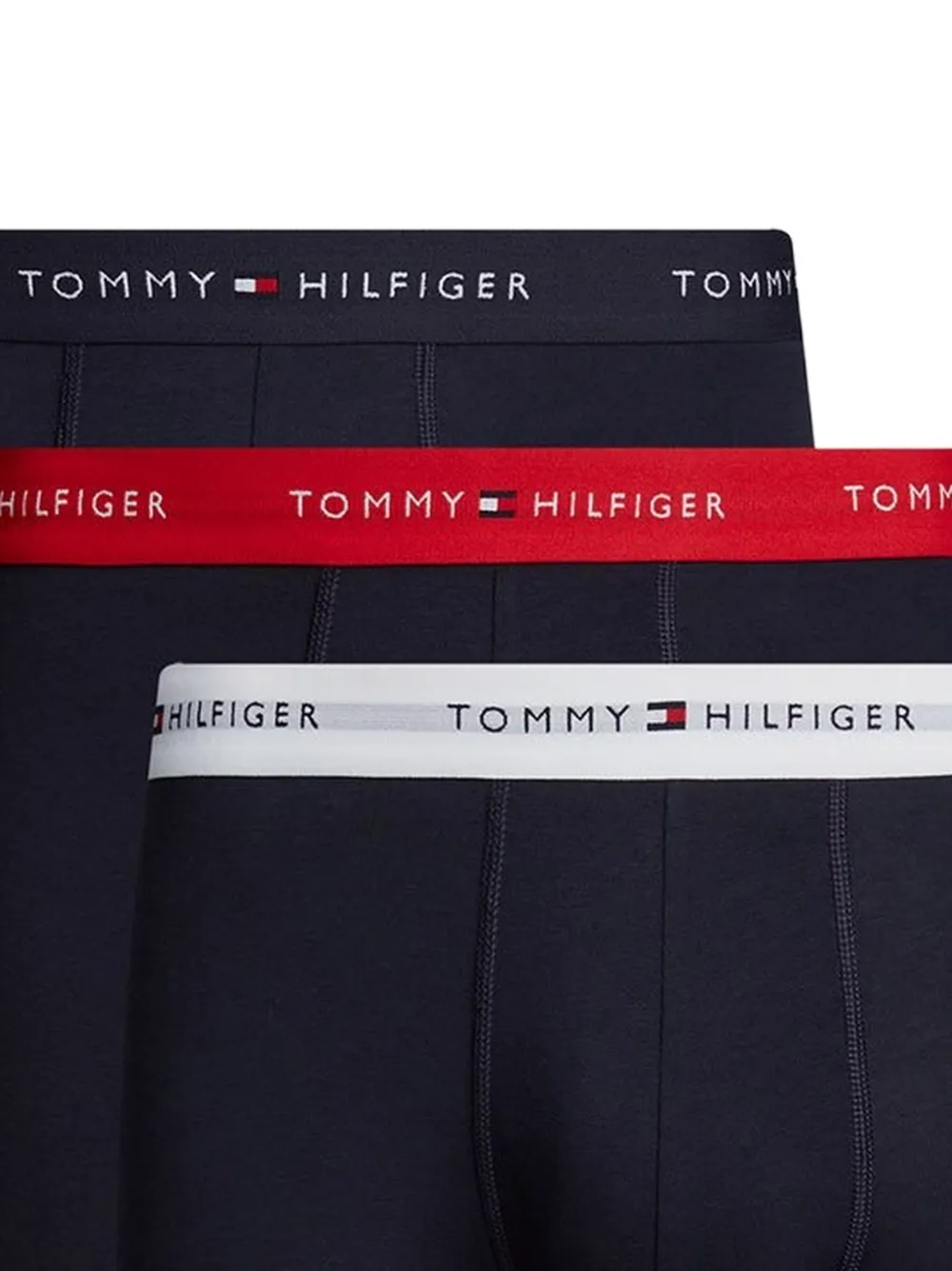 Tommy Hilfiger Drie boxershorts met logoband Blauw