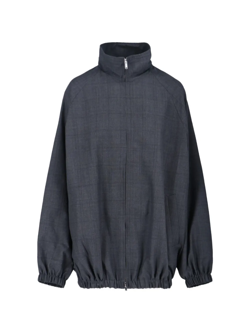 The Frankie Shop Baxter plaid zip jacket - Grau