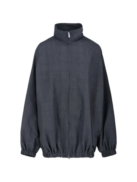 The Frankie Shop Baxter plaid zip jacket