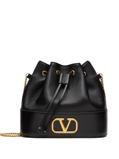 Valentino Garavani mini VLogo signature bucket bag in nappa leather