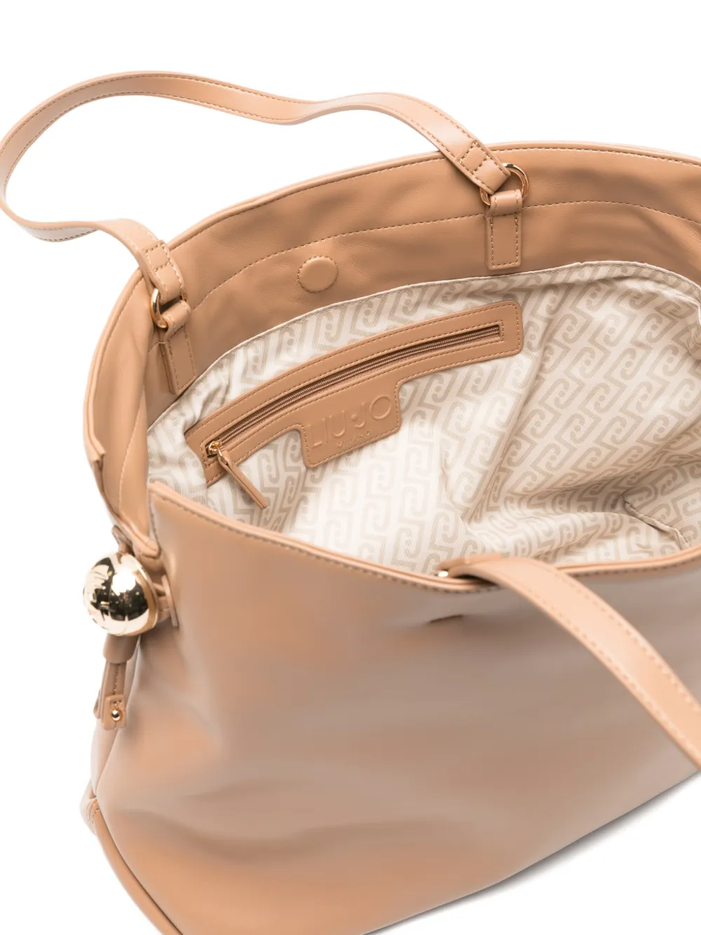 LIU JO Shopper met logo Beige