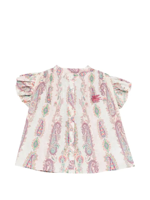 ETRO KIDS blusa con volantes