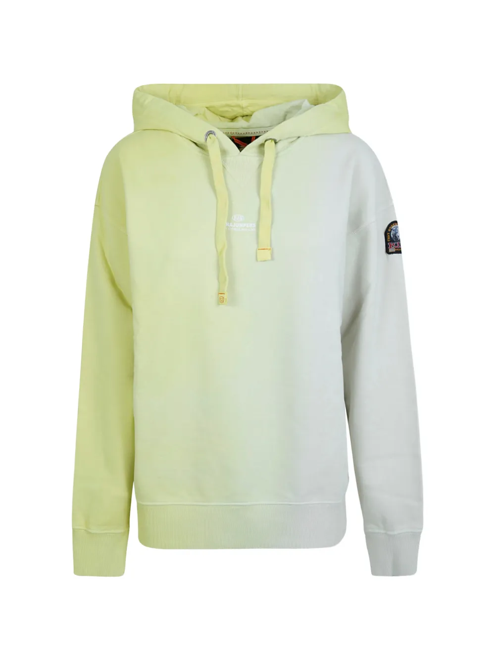 Parajumpers logo-patch cotton hoodie - Giallo