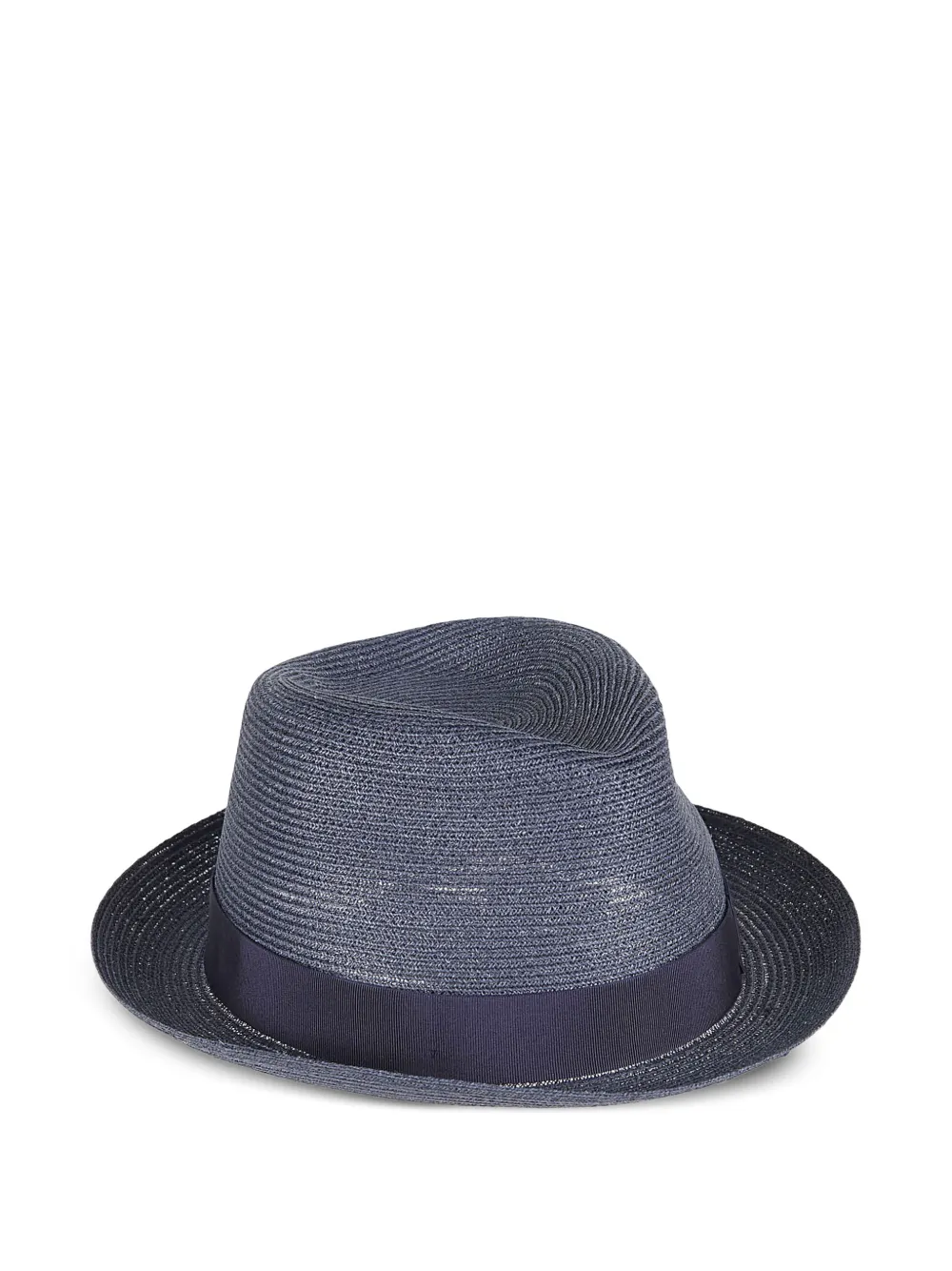 Borsalino braided hemp hat - Blu