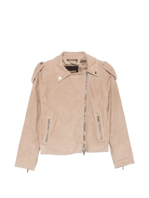 Moorer Loette zip-fastening leather jacket