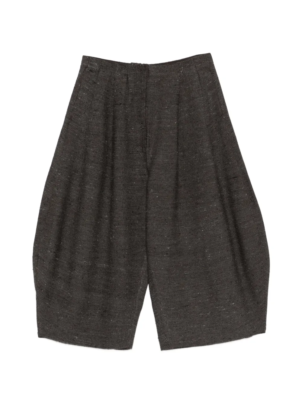 Boboutic pleated cropped trousers - Marrone