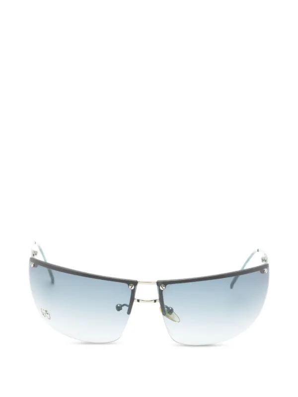 Gucci Pre-owned 2010s Rimless Sunglasses in Blue