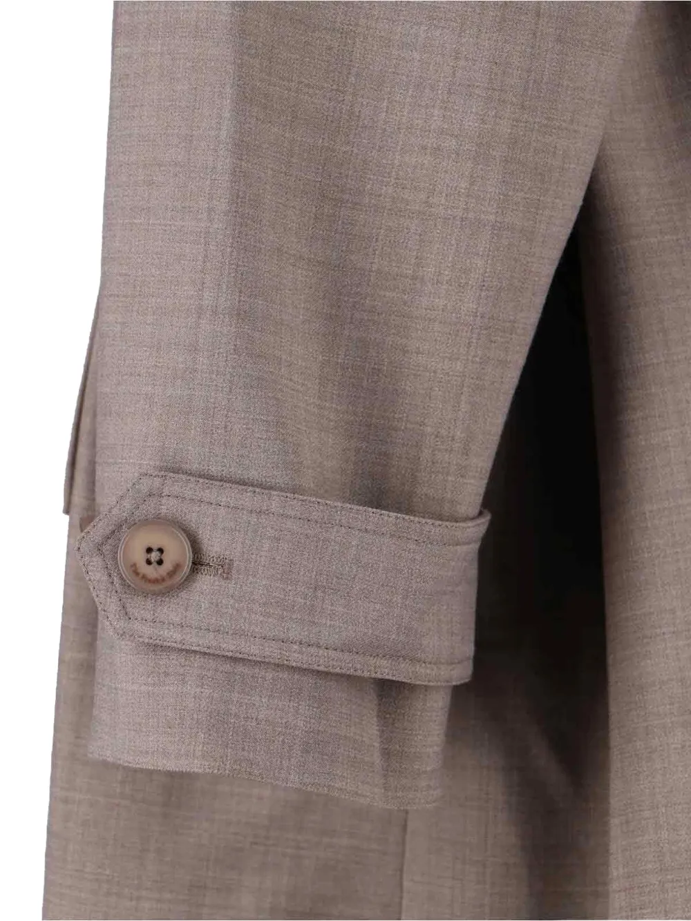 The Frankie Shop Bleecker trenchcoat met ceintuur Beige