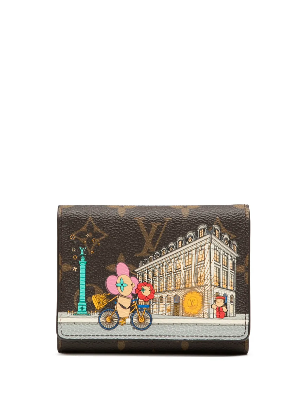 Louis Vuitton Pre-Owned 2022-2025 Monogram Vivienne in Paris Victorine Wallet small wallets - Marrone