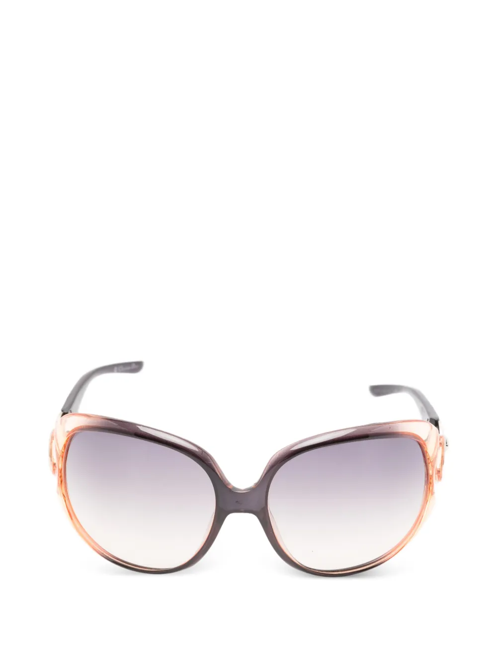 Christian Dior Pre-Owned 2000 Sonnenbrille mit Oversized-Gestell - Braun