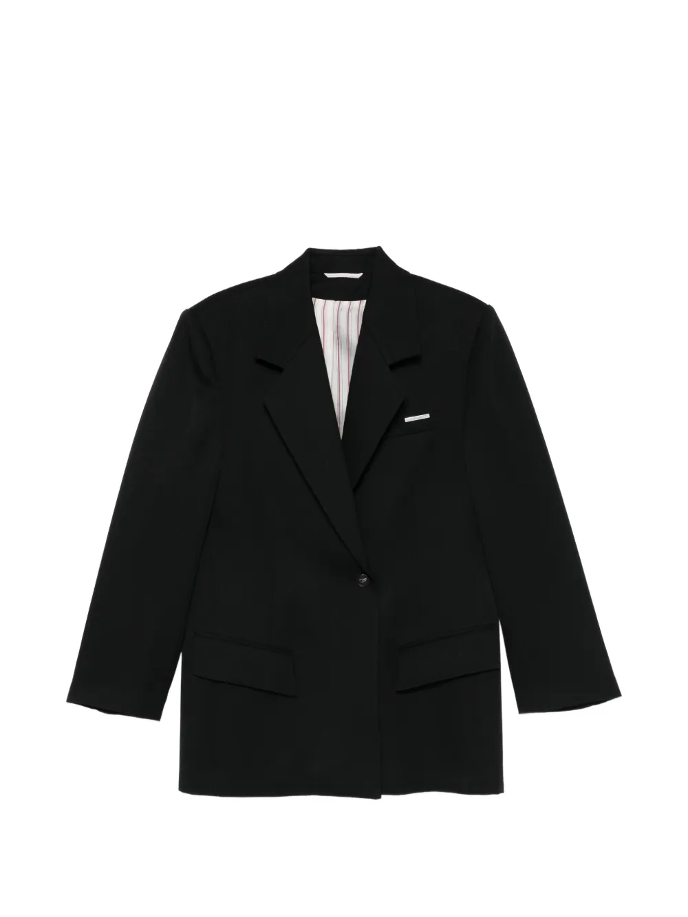The Attico notched-lapels blazer - Schwarz