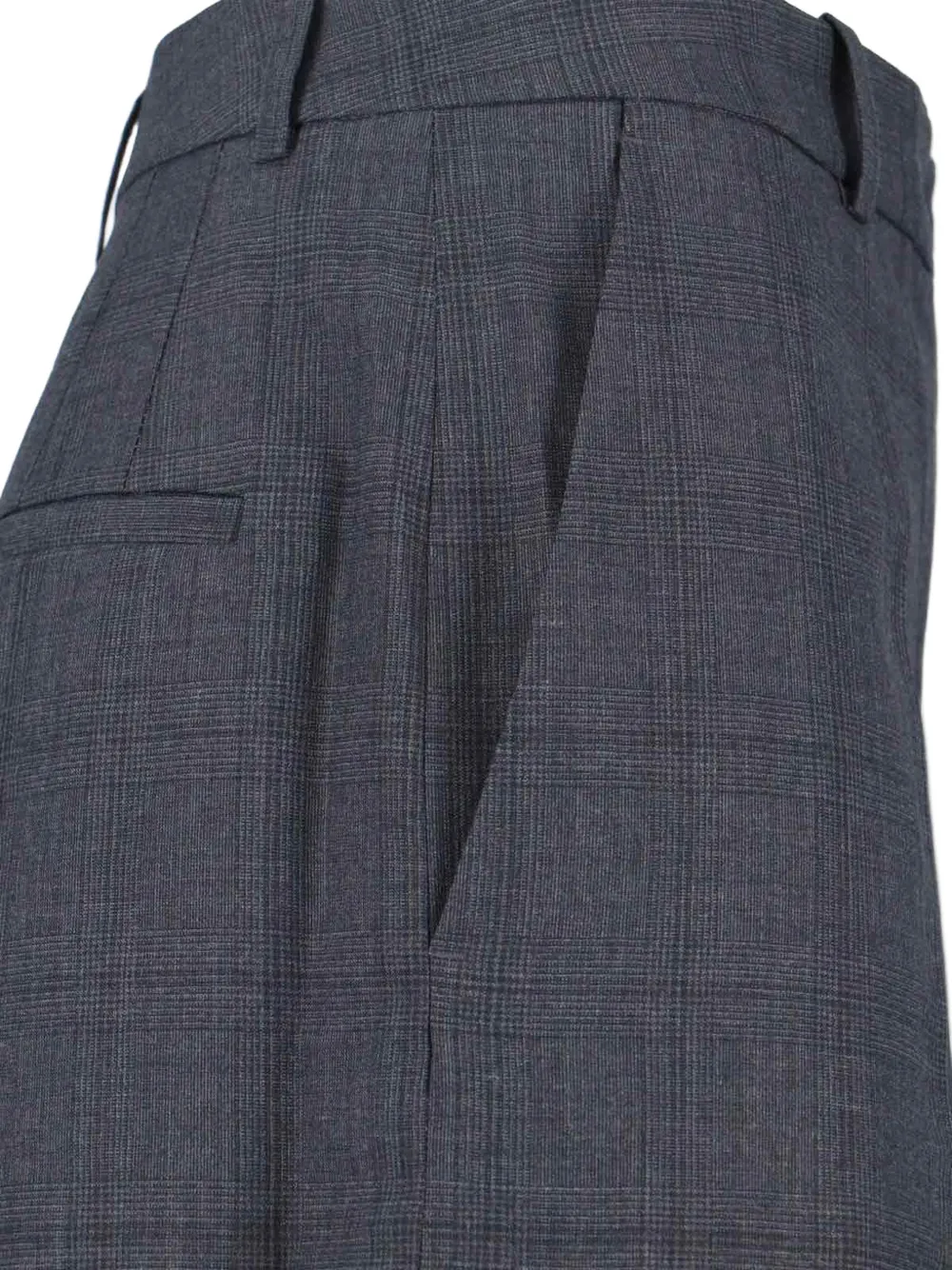 The Frankie Shop Brickell geruite broek Grijs