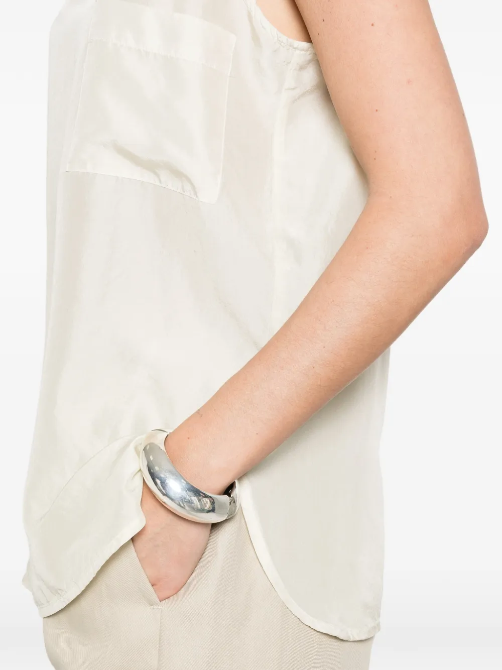 Barena Top met zak Beige
