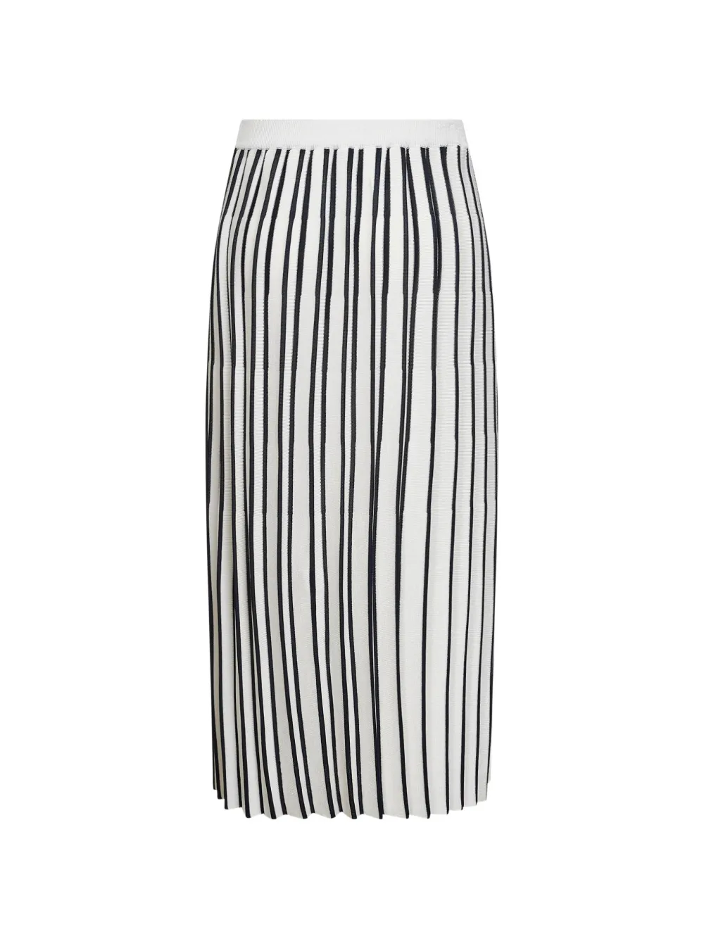 Blanca Vita Geribbelde midi-rok met plooien Beige