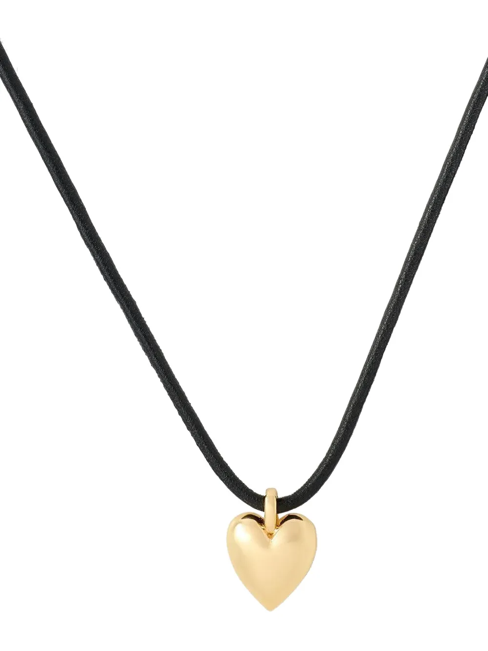 Jennifer Fisher Puffy Heart Choker Necklace - Oro