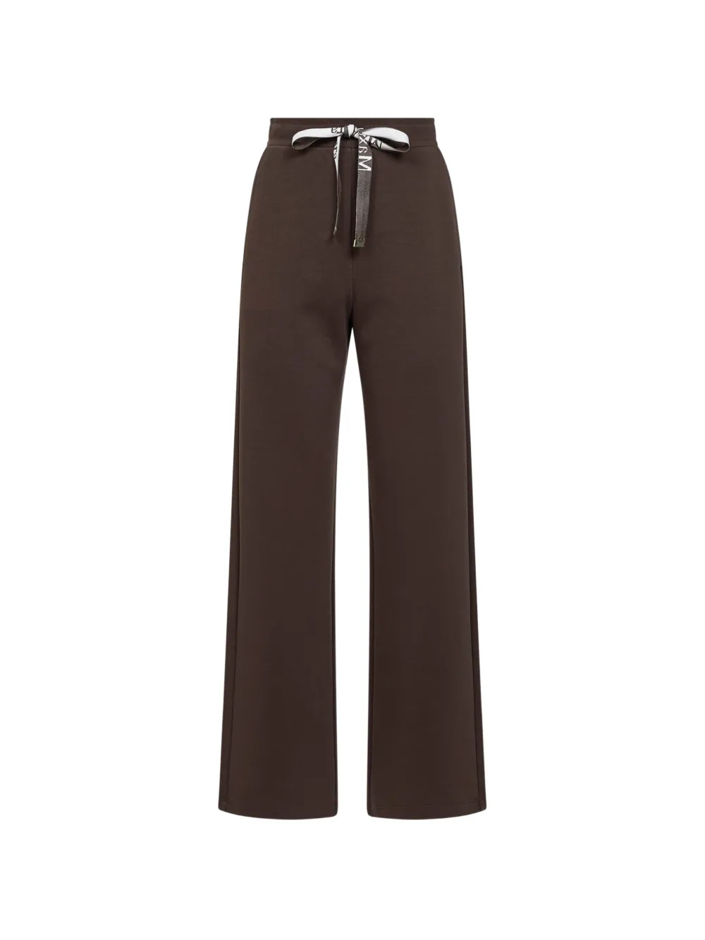 'S Max Mara logo waistband wide track pants - Marrone
