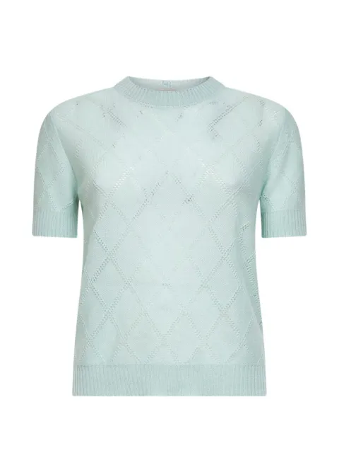Blanca Vita — diamond-stitch buttoned sweater