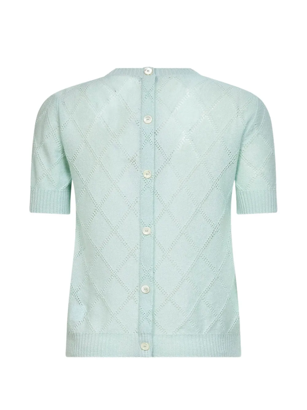 Blanca Vita Trui met knopen en diamantstiksel Groen