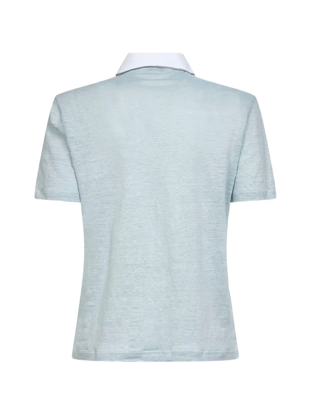 Blanca Vita Popeline T-shirt met V-hals Blauw