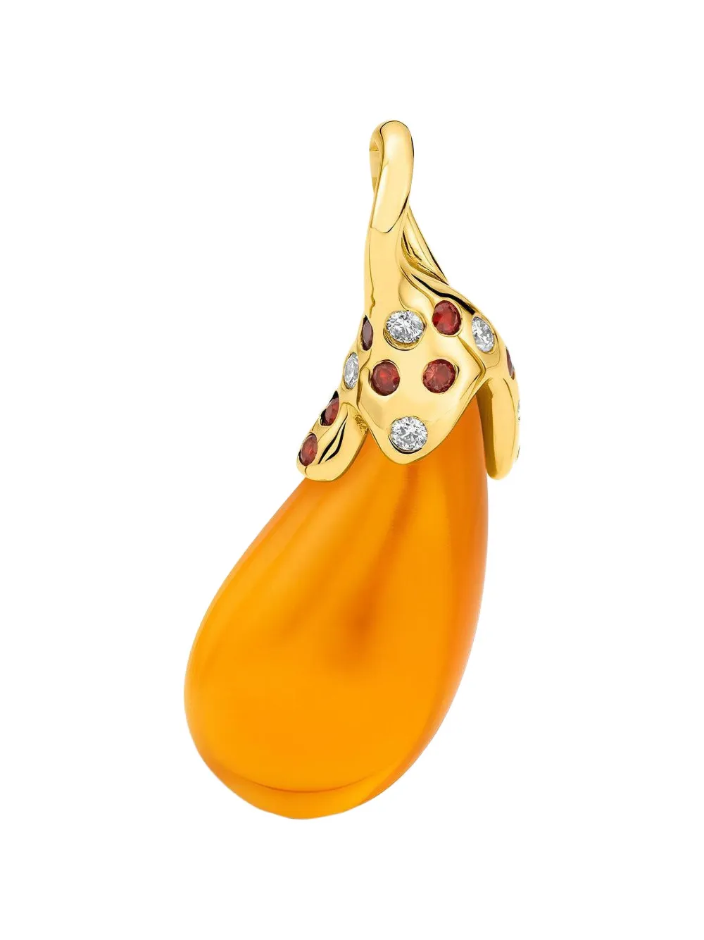 EDINA KISS opal-drop-pendant necklace - Oro